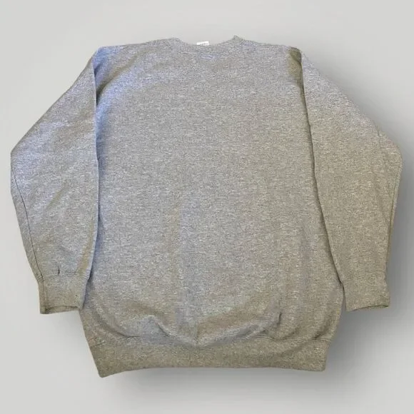 Singer University Crewneck Sweatshirt‎ Mens Large Grey Vintage Casual Gildan - Picture 3 of 14